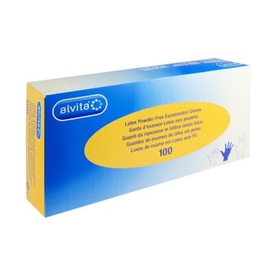 Alvita Guante de examen Látex sin polvo T S 100 uts Alvita Guante de examen Látex sin polvo T S 100 uts