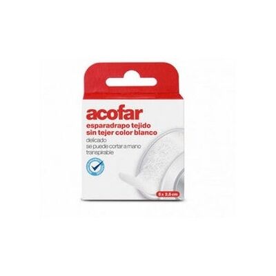 ACOFAR Esparadrapo Tejido Blanco 5 X2,5 cm ACOFAR Esparadrapo Tejido Blanco 5 X2,5 cm