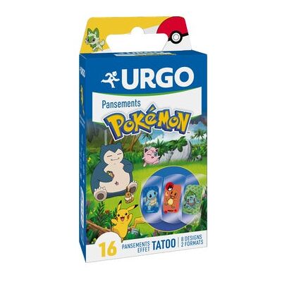 Urgo Pokémon Tatuaje 16 apósitos - Pansements Pokémon Effet Tatoo Urgo Pokémon Tatuaje 16 apósitos - Pansements Pokémon Effet Tatoo