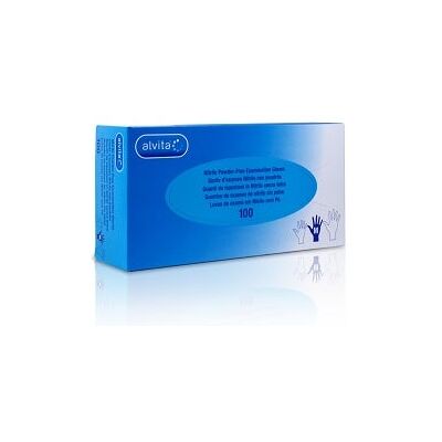 Alvita guantes Nitrilo Pequeña 100 uds Alvita guantes Nitrilo Pequeña 100 uds