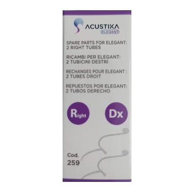 Acustika Kit 2 Tubos de Recambio Elegant Derecho 1 ud Acustika Kit 2 Tubos de Recambio Elegant Derecho 1 ud