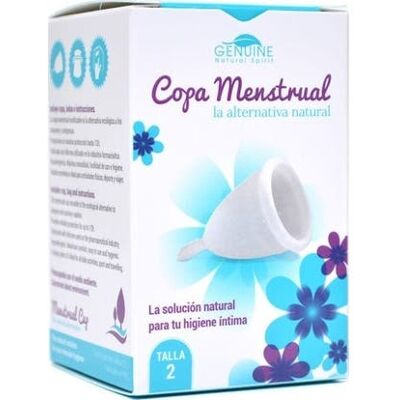 Copa Menstrual Talla 2 Genuina - Hipoalergénica, Reutilizable, Hasta 12h Copa Menstrual Talla 2 Genuina - Hipoalergénica, Reutilizable, Hasta 12h