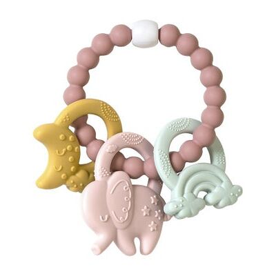 Saro Baby Ele-Fun Rosa Mordedor - Mordedor Saro Baby Ele-Fun Rosa Mordedor - Mordedor