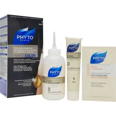 PHYTO tinte color 1 negro 1 ud PHYTO tinte color 1 negro 1 ud