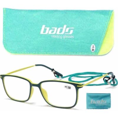 BADS gafas de Lectura Metal Verde Amarillo 3.50 1 ud BADS gafas de Lectura Metal Verde Amarillo 3.50 1 ud