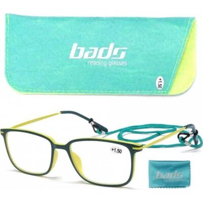 BADS gafas de Lectura Metal Verde Amarillo 1.00 1 ud BADS gafas de Lectura Metal Verde Amarillo 1.00 1 ud