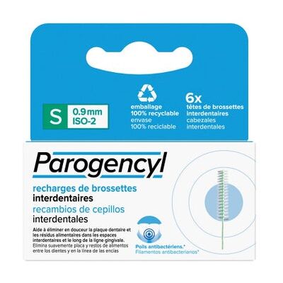 Cepillos Interdentales Parogencyl - S - 6 unidades - Filamentos antibacterianos - Limpieza profunda Cepillos Interdentales Parogencyl - S - 6 unidades - Filamentos antibacterianos - Limpieza profunda