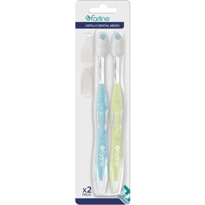 Farline Cepillo Dental Medio Pack 2 uds Farline Cepillo Dental Medio Pack 2 uds