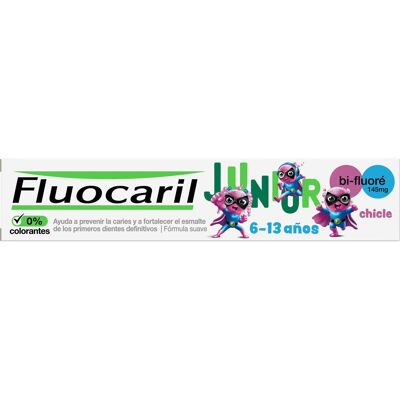 Fluocaril ® Junior gel dentífrico sabor chicle 75 ml Fluocaril ® Junior gel dentífrico sabor chicle 75 ml