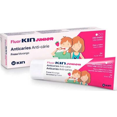 Kin Fluor- Junior dentífrico sabor fresa 75 ml Kin Fluor- Junior dentífrico sabor fresa 75 ml