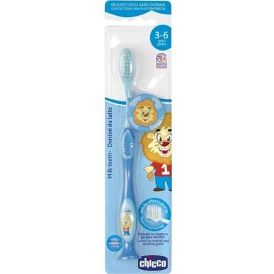 Chicco Cepillo Dental Infantil 3-6 a León Azul 1 ud Chicco Cepillo Dental Infantil 3-6 a León Azul 1 ud