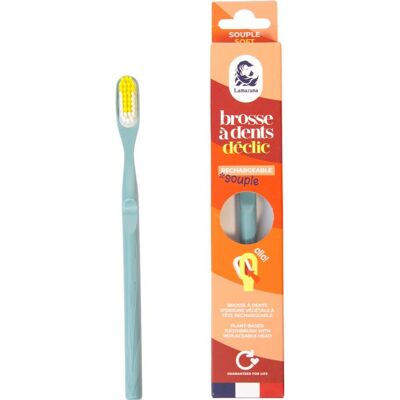 Lamazuna Cepillo de Dientes Suave Azul Pastel 1 ud Lamazuna Cepillo de Dientes Suave Azul Pastel 1 ud