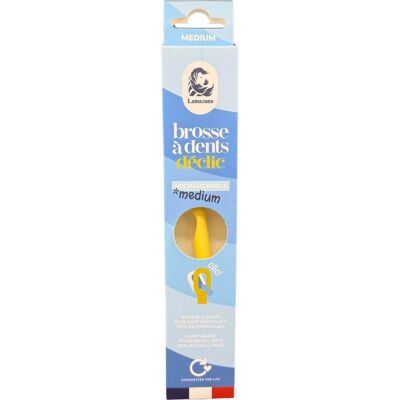 Lamazuna Cepillo de Dientes Medio Amarillo Pastel 1 ud Lamazuna Cepillo de Dientes Medio Amarillo Pastel 1 ud