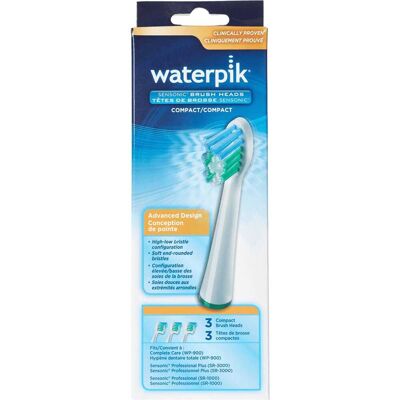 Waterpik ® Sensonic SR-1000 recambios de cabezal pequeño 3 uds Waterpik ® Sensonic SR-1000 recambios de cabezal pequeño 3 uds