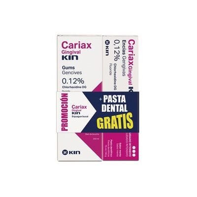 Kin Cariax Gingival Pack Colutorio 250 ml + Pasta Dental Kin Cariax Gingival Pack Colutorio 250 ml + Pasta Dental