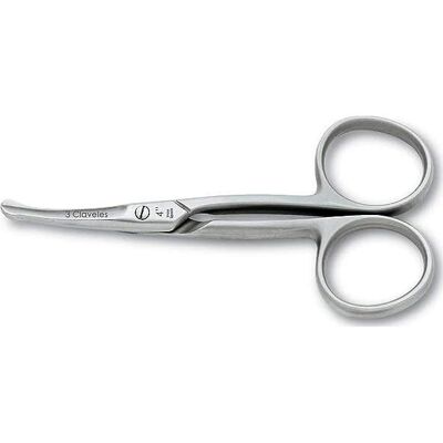 3 CLAVELES Tijera Uñas Bebé Punta Curva 1 ud 3 CLAVELES Tijera Uñas Bebé Punta Curva 1 ud