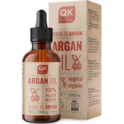 QKnatur Aceite de Argán 100% Puro Orgánico Vegano 100ml QKnatur Aceite de Argán 100% Puro Orgánico Vegano 100ml