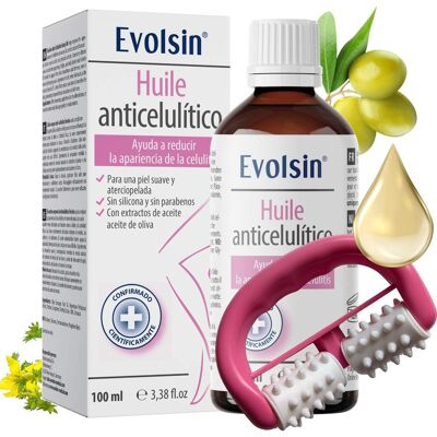 Evolsin Huile Anticelulítico 100 ml + Rodillo de Masaje Evolsin Huile Anticelulítico 100 ml + Rodillo de Masaje