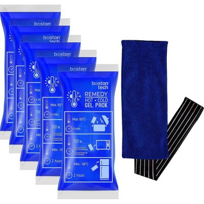 Boston Tech Remedy Hot Cold Gel Pack 5uds + 1 cubierta Boston Tech Remedy Hot Cold Gel Pack 5uds + 1 cubierta