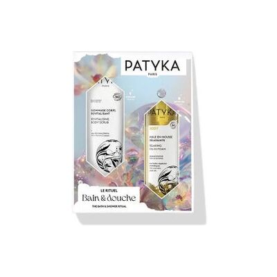Set corporal Patyka - Exfoliante con cristales marinos y semillas de amapola + Aceite en espuma relajante Set corporal Patyka - Exfoliante con cristales marinos y semillas de amapola + Aceite en espuma relajante