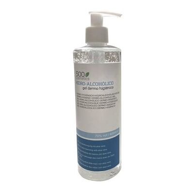 500 COSMETICS gel Hidro-Alcohólicodermohigiénico 400 ml 500 COSMETICS gel Hidro-Alcohólicodermohigiénico 400 ml