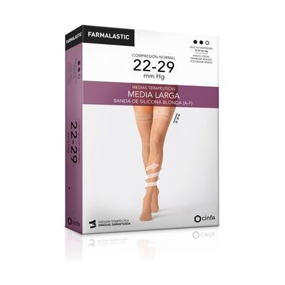 Medias largas de silicona Farmalastic - Medias de compresión Medias largas de silicona Farmalastic - Medias de compresión