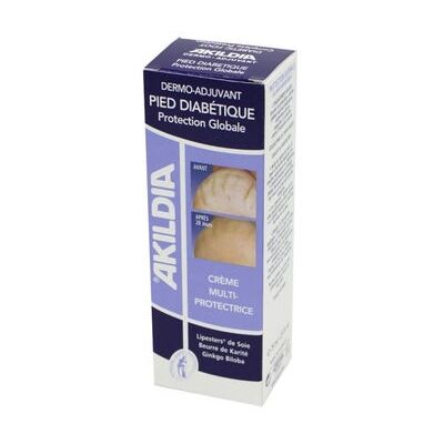 Crema para pies diabéticos Akileïne Akildia - 75ml Crema para pies diabéticos Akileïne Akildia - 75ml