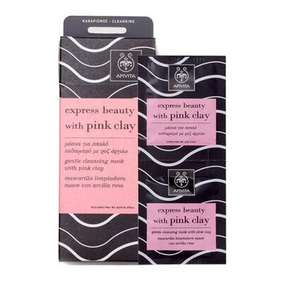 Apivita Express Beauty Mascarilla Limpiadora Arcilla Rosa 2 udsx8 ml Apivita Express Beauty Mascarilla Limpiadora Arcilla Rosa 2 udsx8 ml