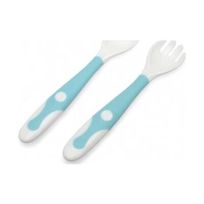 Kiokids Set Cubiertos Viaje Azul 1 ud Kiokids Set Cubiertos Viaje Azul 1 ud