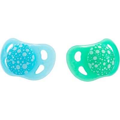Chupetes Twistshake Ortodónticos Azul/Verde - 0-6 meses 2 piezas Chupetes Twistshake Ortodónticos Azul/Verde - 0-6 meses 2 piezas