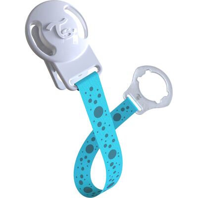 TwistShake Sujetachupetes Pastel Lunares Azul 1 ud TwistShake Sujetachupetes Pastel Lunares Azul 1 ud