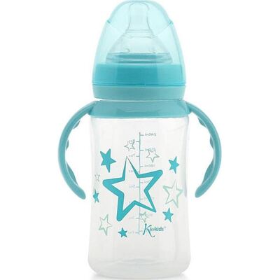Kiokids Biberon con Asa Azul 240ml 1ud Kiokids Biberon con Asa Azul 240ml 1ud