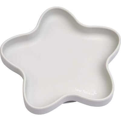 Saro Baby Plato Silicona Star Gris 1 ud Saro Baby Plato Silicona Star Gris 1 ud