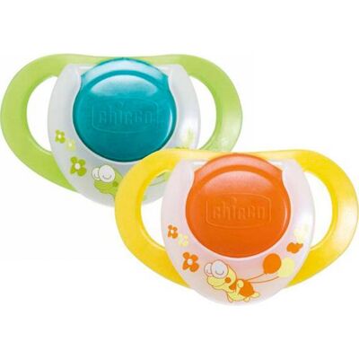 Chicco ® Chupete Physio Anatómico Tetina Látex +12 Meses Strong 2 uds Chicco ® Chupete Physio Anatómico Tetina Látex +12 Meses Strong 2 uds