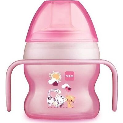 Vaso de inicio MAM 150ml Rosa - Taza de entrenamiento Vaso de inicio MAM 150ml Rosa - Taza de entrenamiento