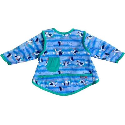 Close Babero Blue Puffin con Mangas Talla Xl 1 ud Close Babero Blue Puffin con Mangas Talla Xl 1 ud