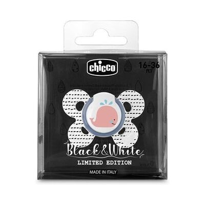 Chicco Marca Modelo Confort Chupete Blanco Negro - Chupete Chicco Marca Modelo Confort Chupete Blanco Negro - Chupete