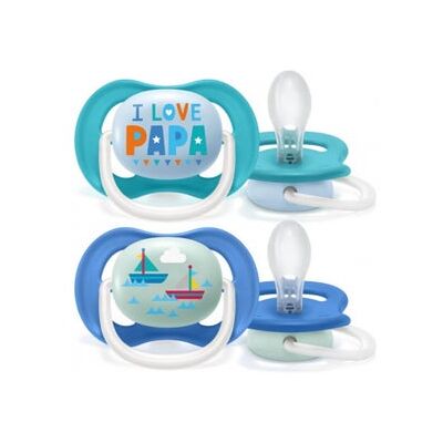 Philips Avent Chupete Ultra Air Happy 6-18 M Azul 2 uds Philips Avent Chupete Ultra Air Happy 6-18 M Azul 2 uds
