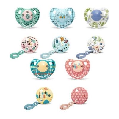Suavinex Pack Chupete Anatómico Silicona 6-18m 1 ud + Sujetachupetes 1 ud Suavinex Pack Chupete Anatómico Silicona 6-18m 1 ud + Sujetachupetes 1 ud