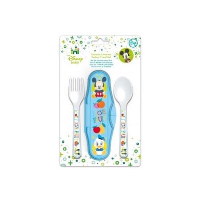 Disney Set Cubiertos Mickey Estuche Microondas Disney Set Cubiertos Mickey Estuche Microondas