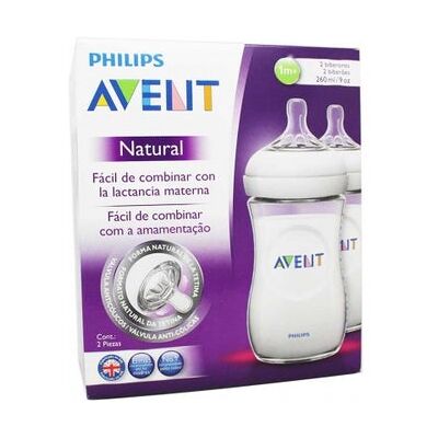 Philips Pack Natural Biberón 2x260ml Philips Pack Natural Biberón 2x260ml