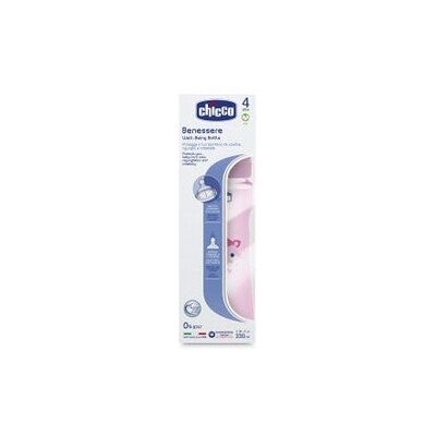 Chicco Biberón Wellbeing Pp Rosa Silicona Flujo Rápido 330 ml Chicco Biberón Wellbeing Pp Rosa Silicona Flujo Rápido 330 ml