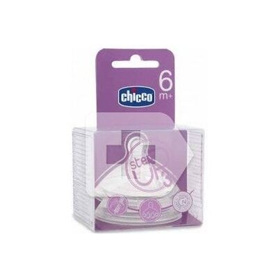Chicco - Step Up 3 - silicona - flujo rápido - tetina de biberón Chicco - Step Up 3 - silicona - flujo rápido - tetina de biberón