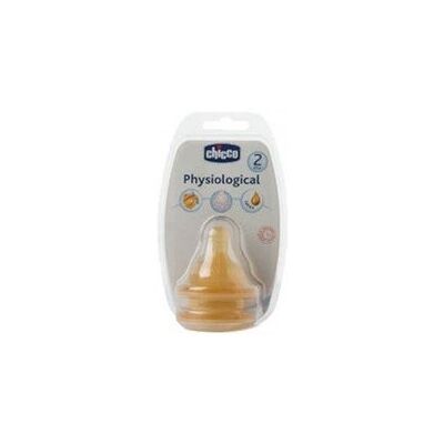 Chicco ® tetina fisiológica látex 3 posiciones 2uds Chicco ® tetina fisiológica látex 3 posiciones 2uds