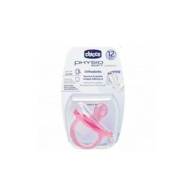 Chicco ® Chupete Silicona Physio Soft Anatómico +12 Meses 1 ud Rosa Chicco ® Chupete Silicona Physio Soft Anatómico +12 Meses 1 ud Rosa