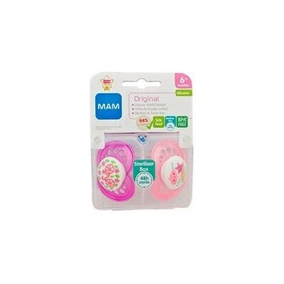 MAM Chupete Silicona Original Matt A 6+ Meses 2 uds MAM Chupete Silicona Original Matt A 6+ Meses 2 uds