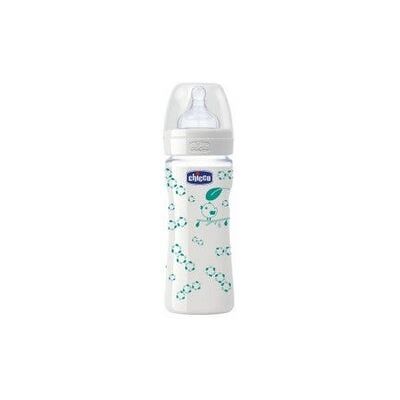 Chicco Biberón Well-Being Vidrio Silicona 0 M+ 240 ml Chicco Biberón Well-Being Vidrio Silicona 0 M+ 240 ml