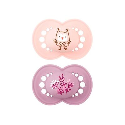 MAM Chupete Original Silicona 16+ Rosa 2 uds MAM Chupete Original Silicona 16+ Rosa 2 uds