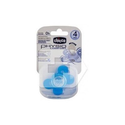 Chicco Chupete Silicona ® Physio Anatómico Confort 4 M+ Azul Chicco Chupete Silicona ® Physio Anatómico Confort 4 M+ Azul