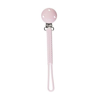 Saro Abrazadera de Chupete Trenza Rosa - Agarre para Chupete, Silicona, Rosa Saro Abrazadera de Chupete Trenza Rosa - Agarre para Chupete, Silicona, Rosa